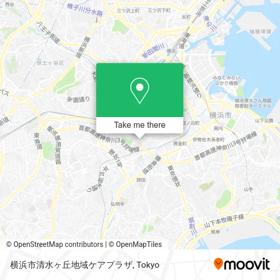 横浜市清水ヶ丘地域ケアプラザ map