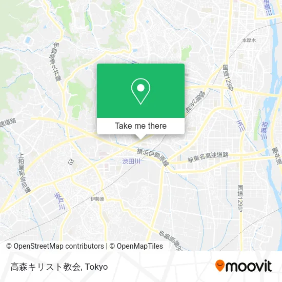 高森キリスト教会 map