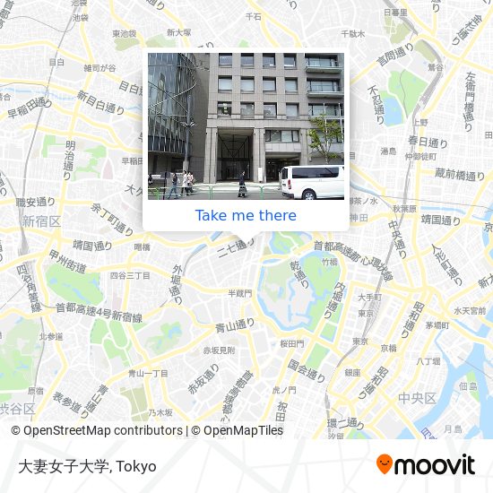 大妻女子大学 map