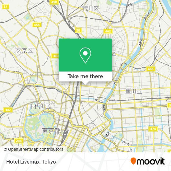 Hotel Livemax map