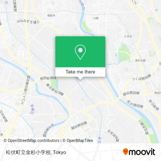 松伏町立金杉小学校 map