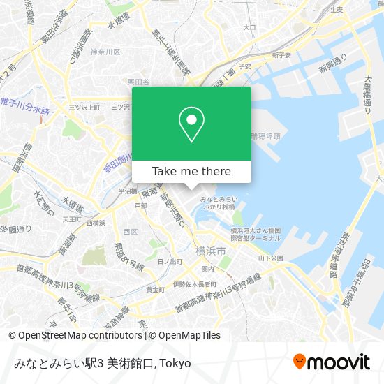 みなとみらい駅3 美術館口 map