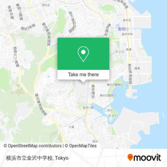 横浜市立金沢中学校 map