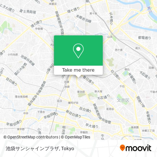 池袋サンシャインプラザ map