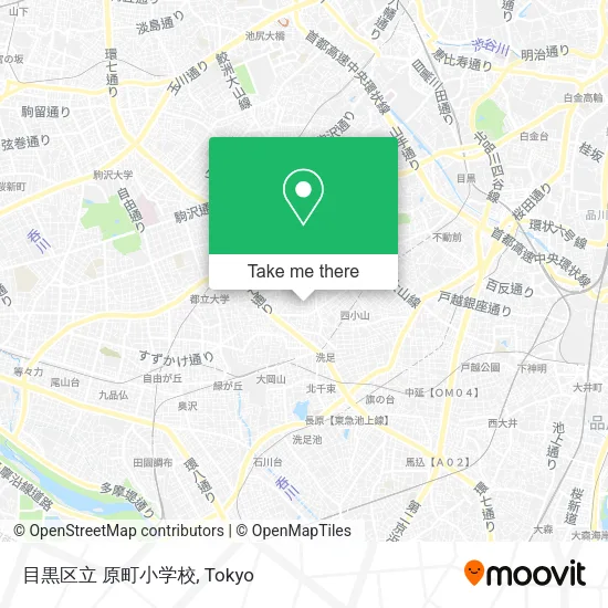 目黒区立 原町小学校 map