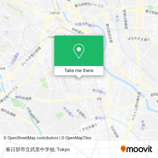 春日部市立武里中学校 map