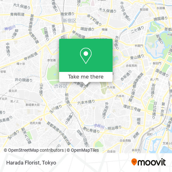 Harada Florist map