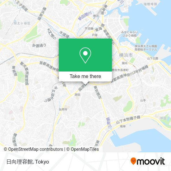 日向理容館 map