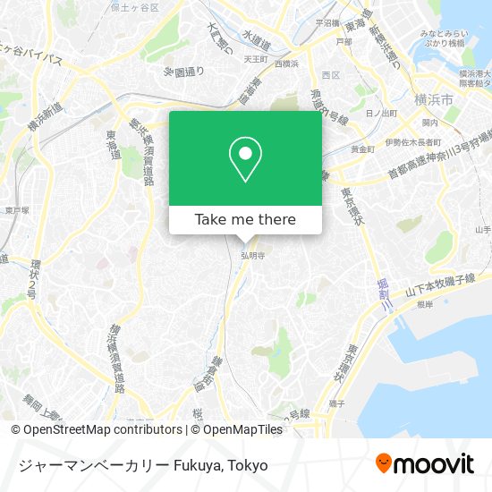 ジャーマンベーカリー Fukuya map