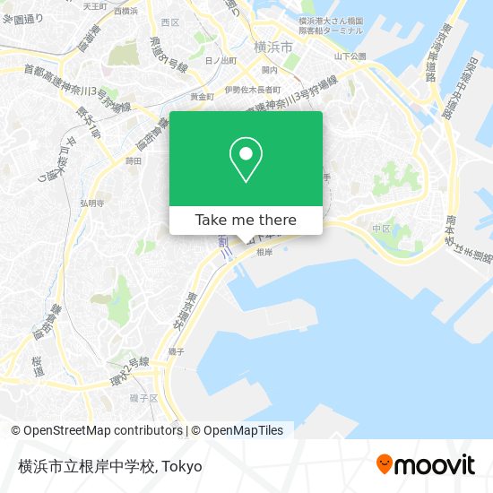 横浜市立根岸中学校 map
