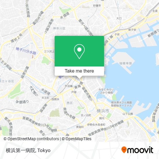 横浜第一病院 map