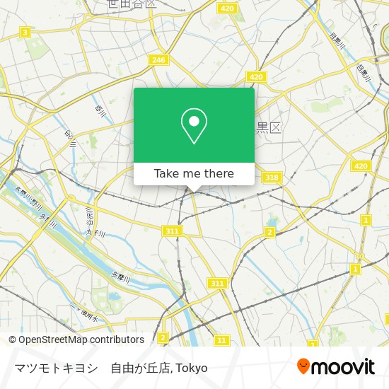 マツモトキヨシ　自由が丘店 map