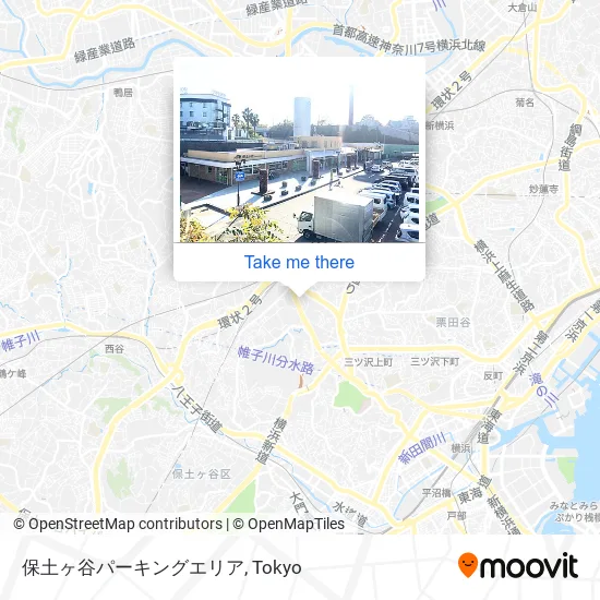 Hodogaya Parking Area map