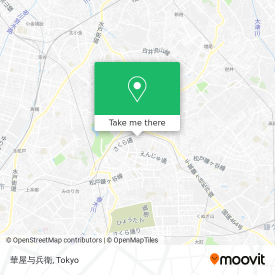 華屋与兵衛 map