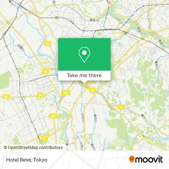 Hotel Reve map