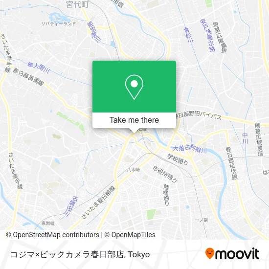 コジマ×ビックカメラ春日部店 map