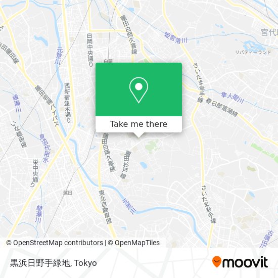 黒浜日野手緑地 map