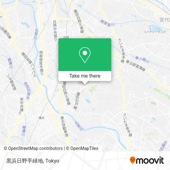 黒浜日野手緑地 map