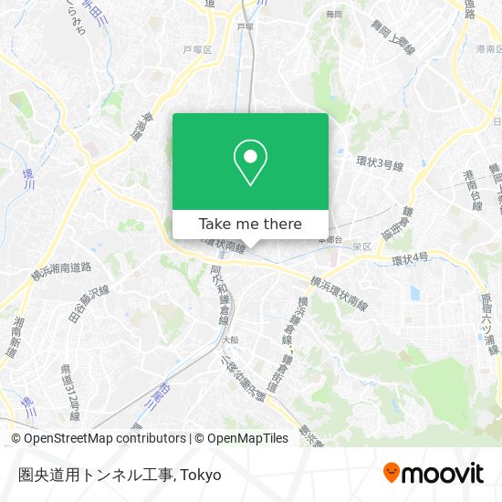 圏央道用トンネル工事 map