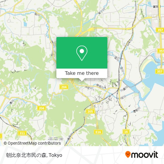 朝比奈北市民の森 map