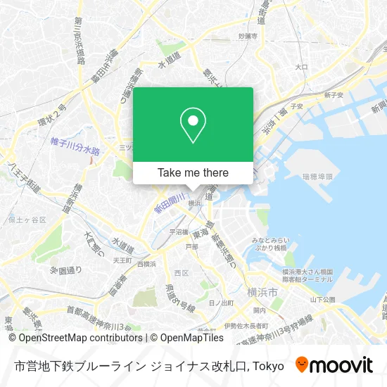 市営地下鉄ブルーライン ジョイナス改札口 map