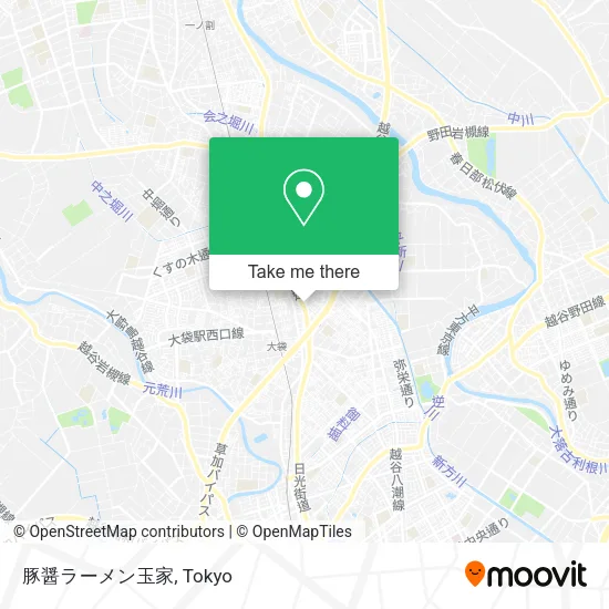豚醤ラーメン玉家 map