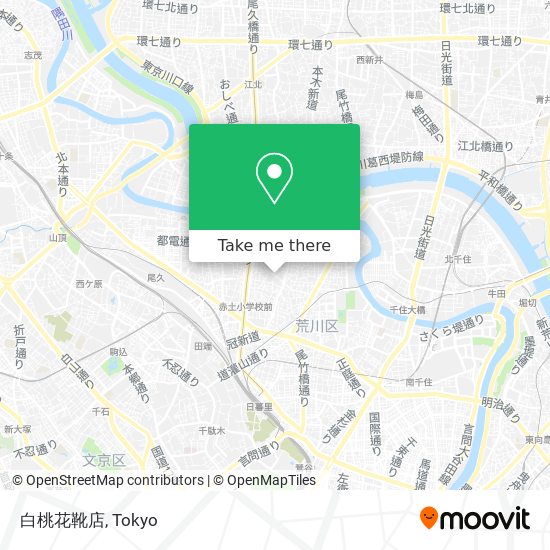 白桃花靴店 map