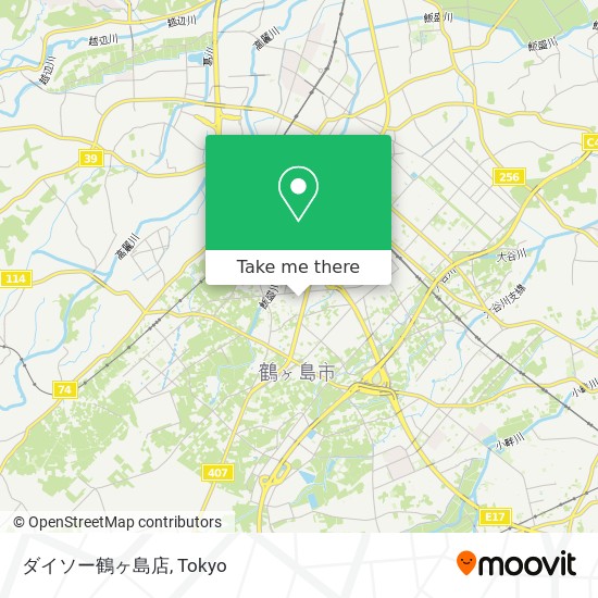 지하철 으로 鶴ヶ島市 에서 ダイソー鶴ヶ島店 으로 가는법 Moovit