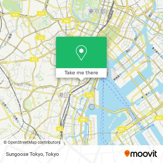 Sungoose Tokyo map