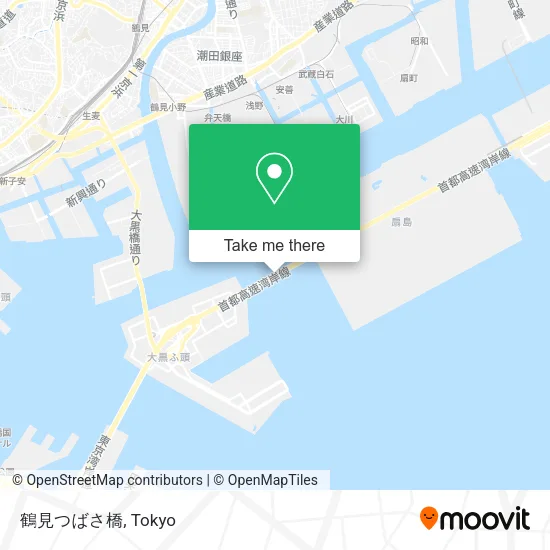 鶴見つばさ橋 map