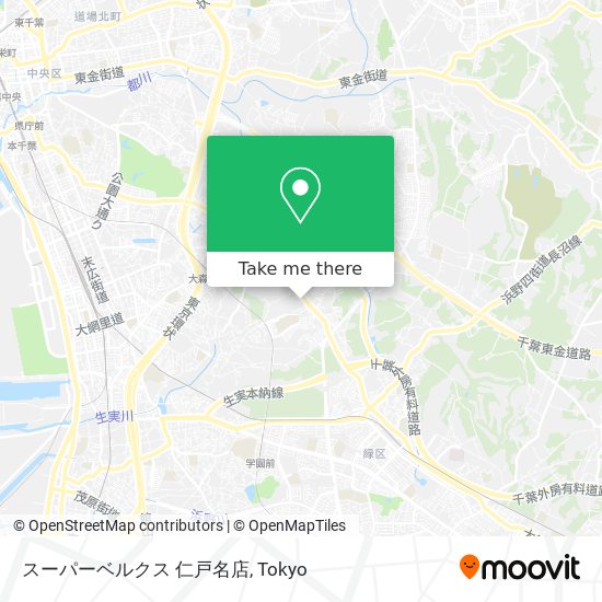 スーパーベルクス 仁戸名店 map
