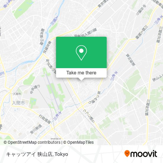 キャッツアイ 狭山店 map