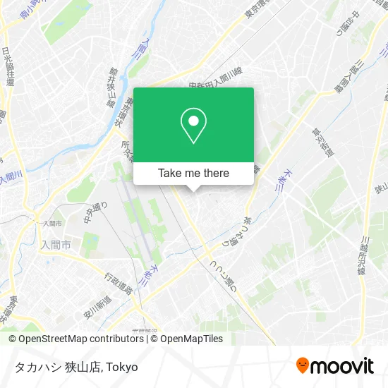 Takahashi Sayama Store map