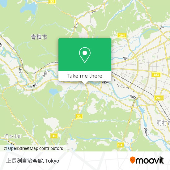 上長渕自治会館 map