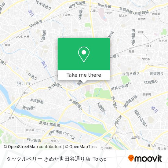 タックルベリー きぬた世田谷通り店 map