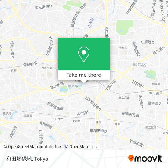 和田堀緑地 map