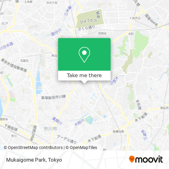Mukaigome Park map