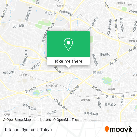 Kitahara Ryokuchi map