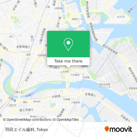 羽田エイル歯科 map