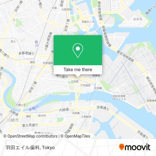 羽田エイル歯科 map