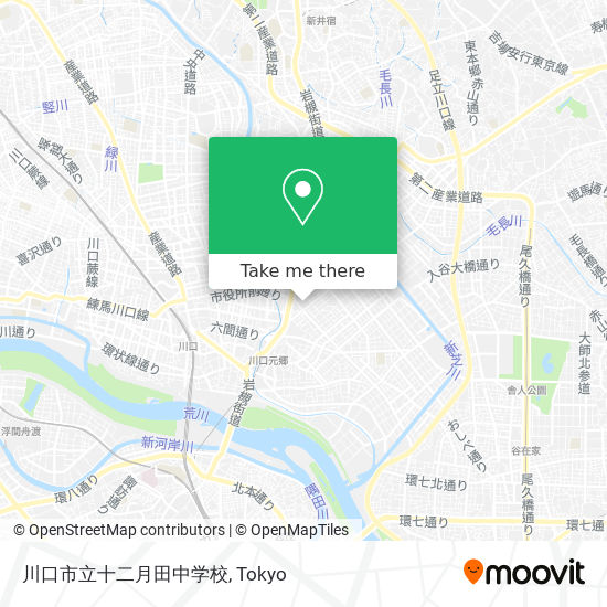 川口市立十二月田中学校 map