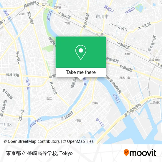 東京都立 篠崎高等学校 map