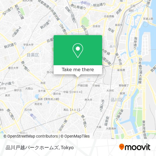 品川戸越パークホームズ map