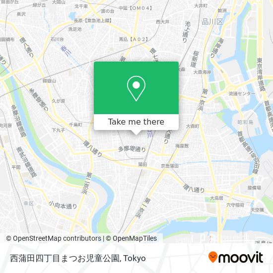 西蒲田四丁目まつお児童公園 map