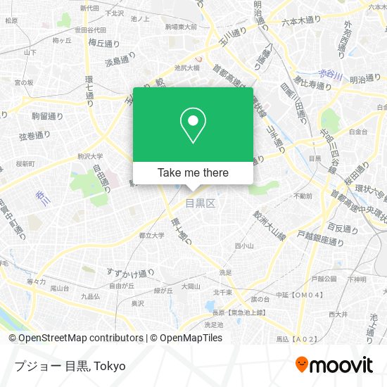 プジョー 目黒 map