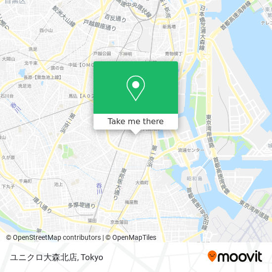 ユニクロ大森北店 map