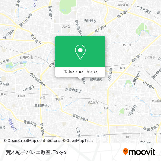 荒木紀子バレエ教室 map