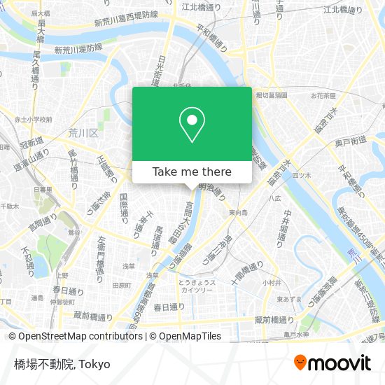 橋場不動院 map
