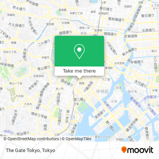 The Gate Tokyo map