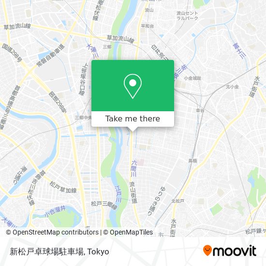 新松戸卓球場駐車場 map